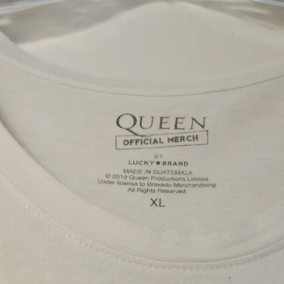 Lucky Brand White Queen Merch Tee - Picture 3 of 5